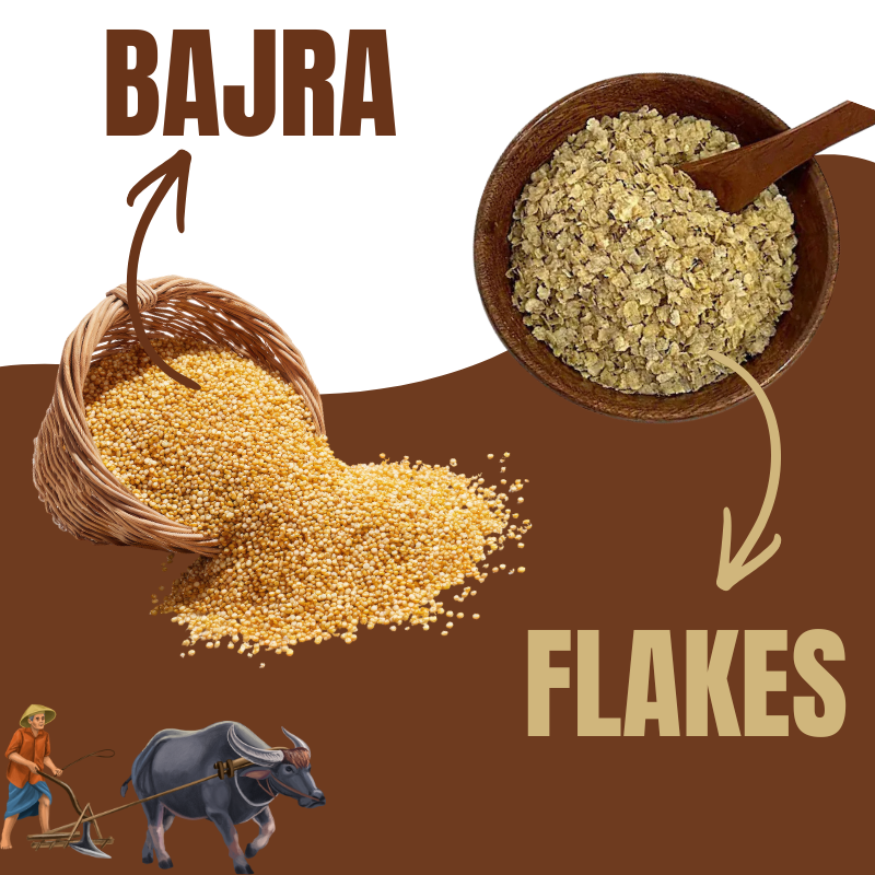 Wellmonk Bajra Flakes | 100% Millet Breakfast Cereal | High Fiber | Source of Protein | No Added Sugar | Crunchy Healthy Flakes|Goodness of Wholegrain| Better Digestibility | No Added Sugar & Salt - 300 G - Image 3